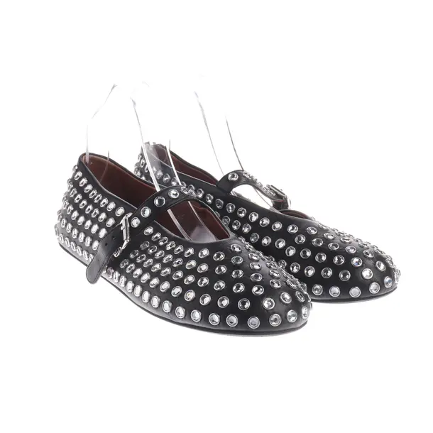 Flats, in Black, Alaia