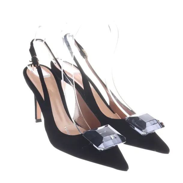 Slingbacks, in Schwarz, Gianvito Rossi