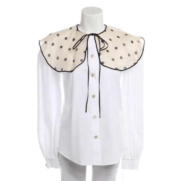 Blouse, in White, Cotton, Valentino