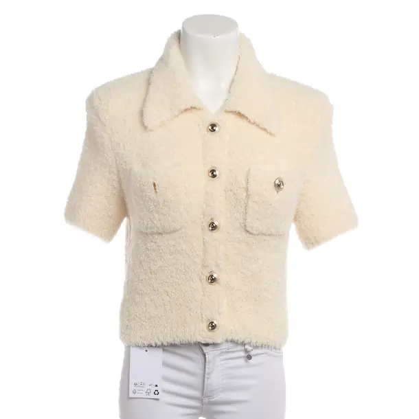 Cardigan, in Beige, Wool, self-portrait