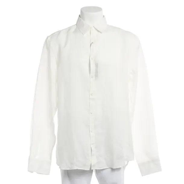 Hemd, in Weiß, Leinen, Canali