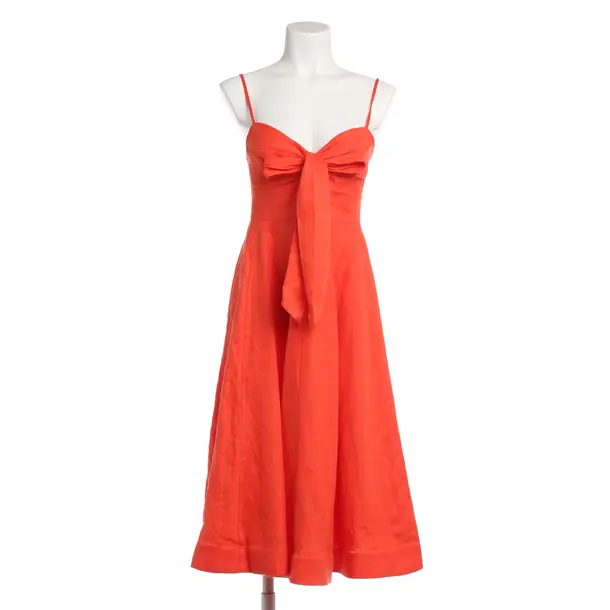 Cocktail Dress, in Dark Orange, Linen, Zimmermann