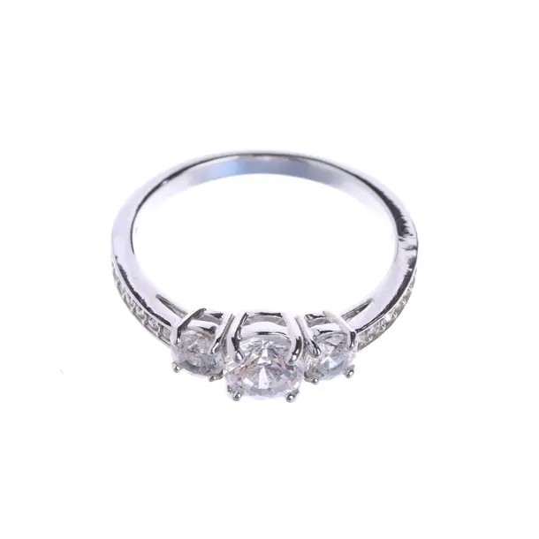 Ring, in Silver, Metal (metallic, metallized), Swarovski