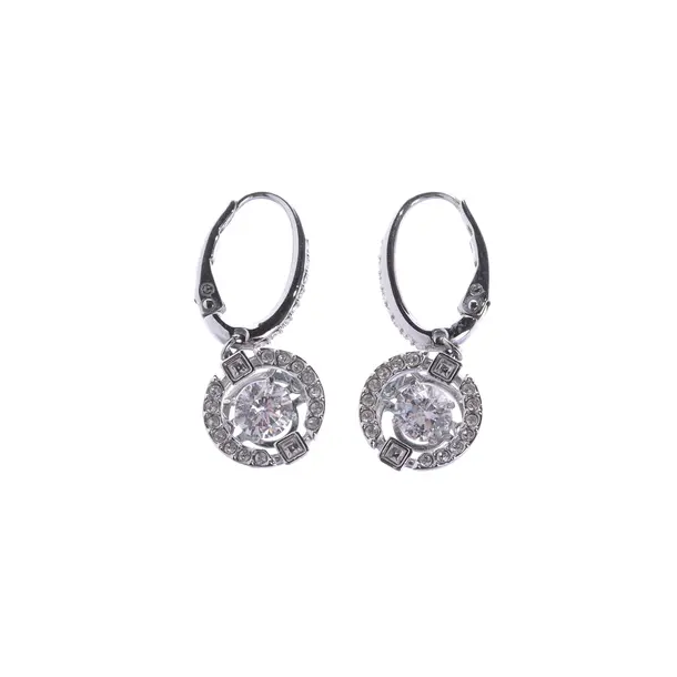 Ohrringe, in Silber, Metall (metallisch, metallisiert), Swarovski