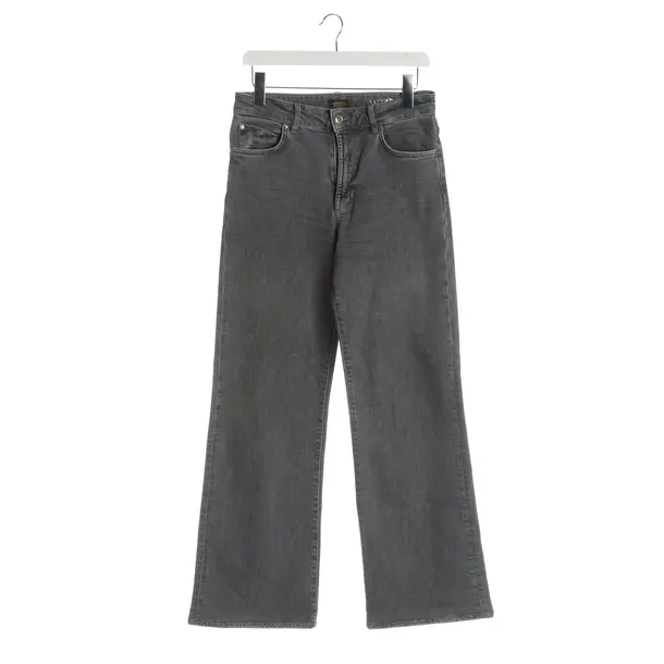Flared Jeans, in Light Gray, Cotton, Windsor