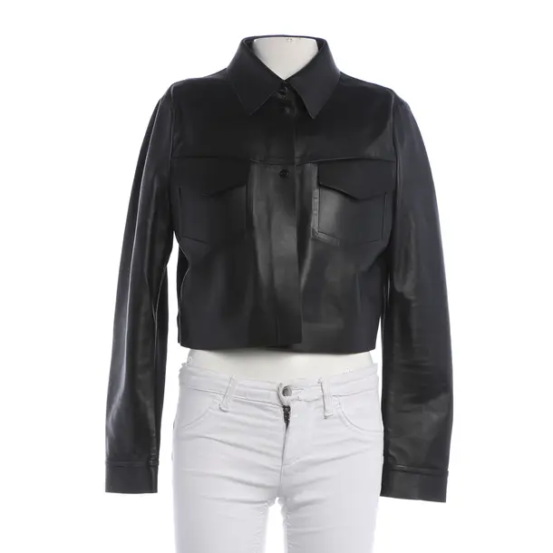 LeatherJacket, in Black, Leather, Marc Cain