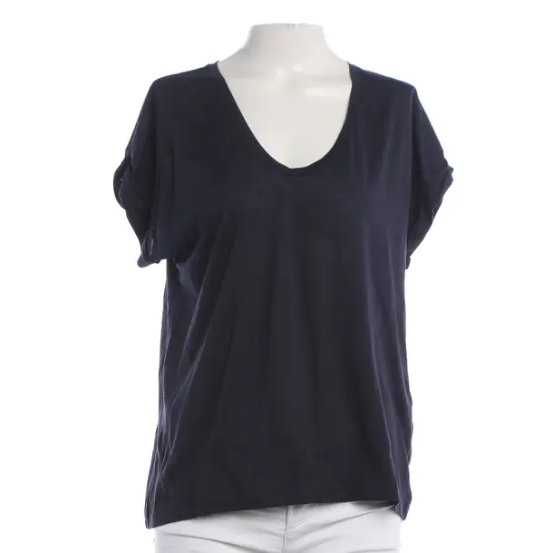 Shirt, in Navy, Lyocell, Closed