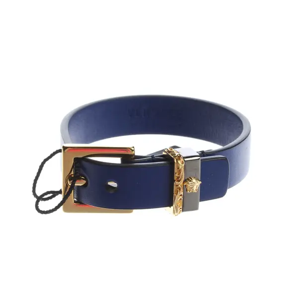 Armreif, in Navy, Leder, Versace