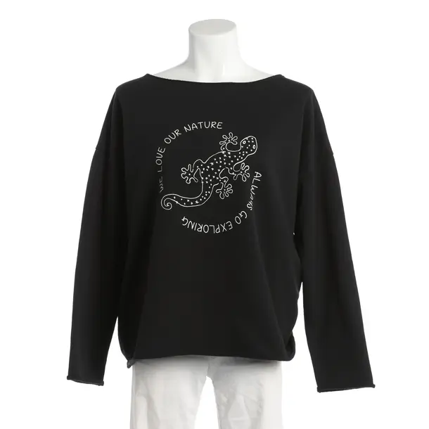 Sweatshirt, in Schwarz, Baumwolle, Juvia