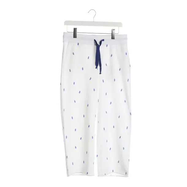 Pants, in White, Cotton, Juvia