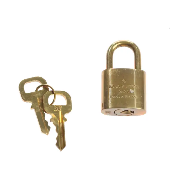 Lock & Key, in Gold, Metal (metallic, metallised), Louis Vuitton