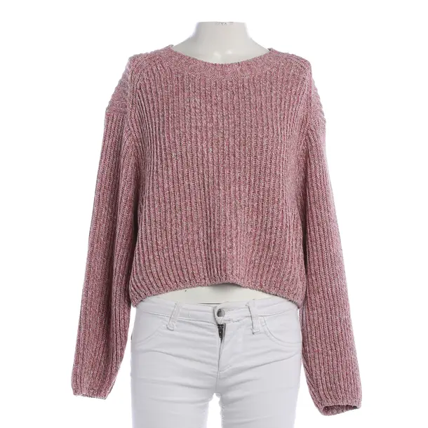 Maglione, in Rosa, Cotone, Chiuso