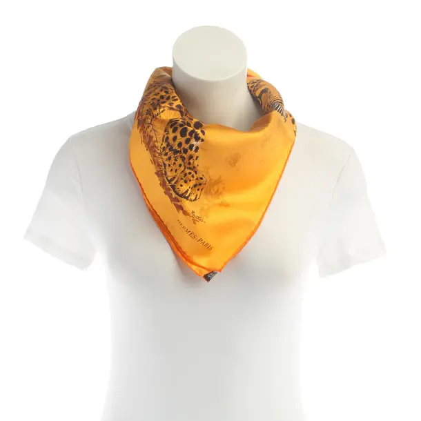Shawl, in Orange, Silk, Hermès