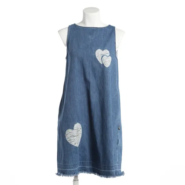 Dress, in Blue, Cotton, Love Moschino