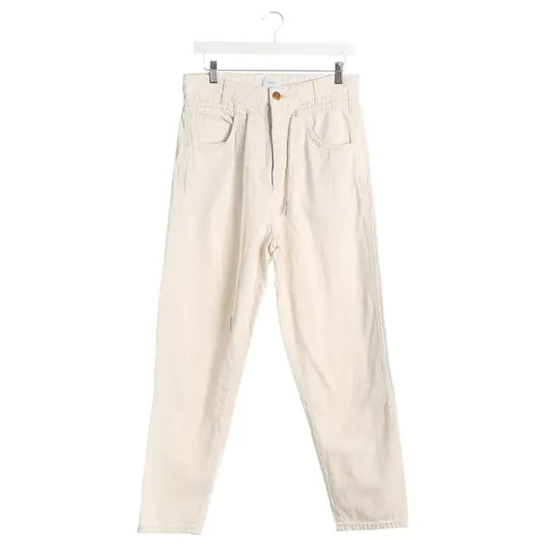 Straight Fit Jeans, in Cream, Cotton, Closed