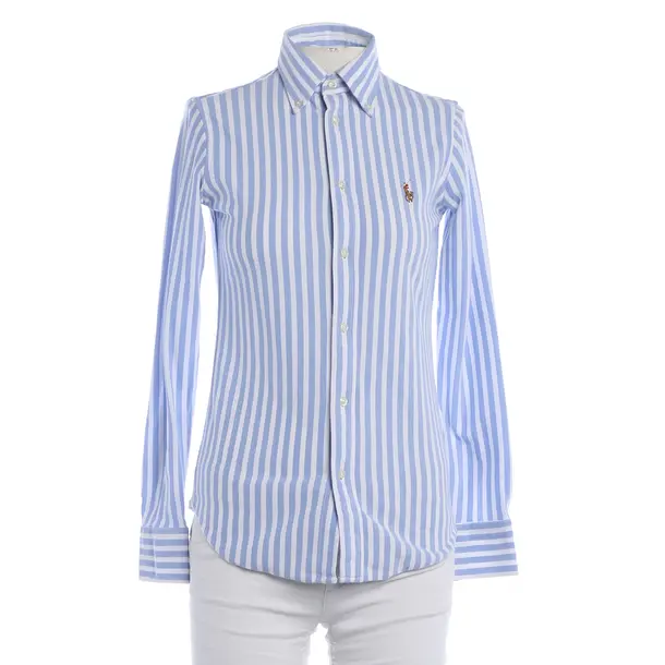 Blouse, in Blue, Cotton, Polo Ralph Lauren