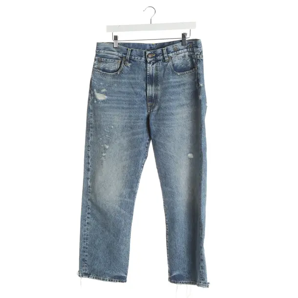 Boyfriend Jeans, in Blue, Cotton, R13