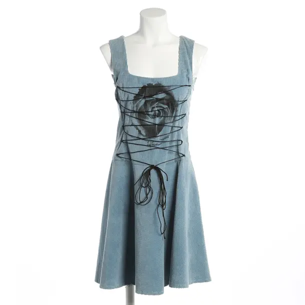 Kleid, in Hellblau, Baumwolle, Luis Trenker