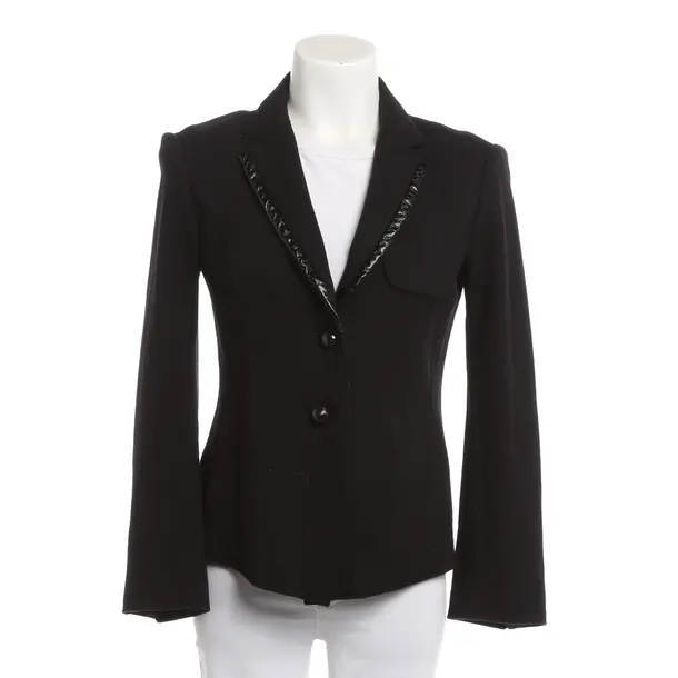 Blazer, in Black, Wool, Marc Cain