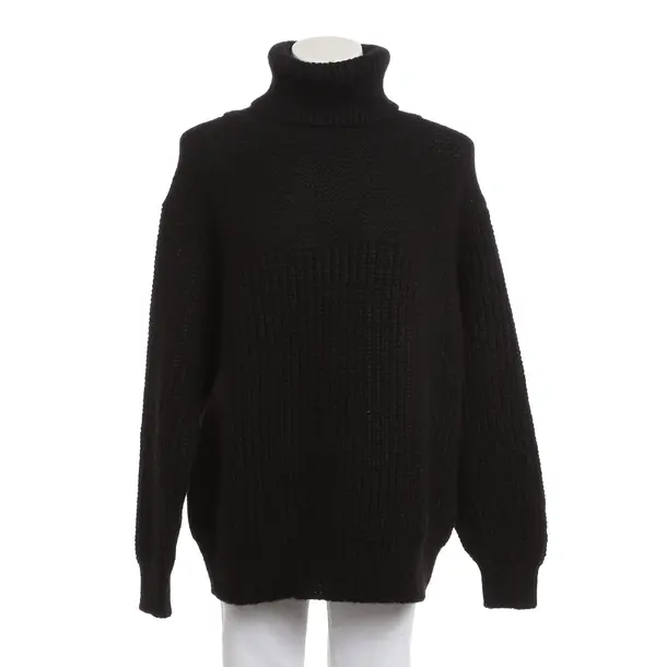 Maglione, in Nero, Poliammide, Chiuso