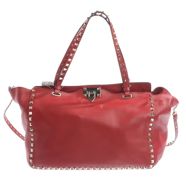Schultertasche, in Rot, Leder, Valentino