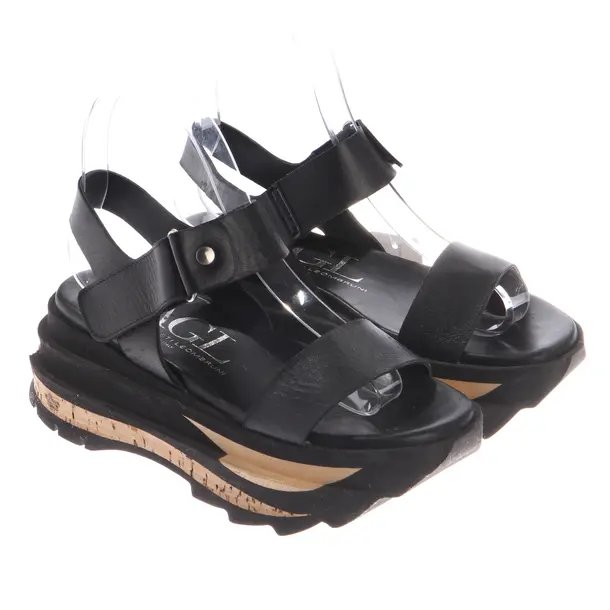 Platform Sandals, in Black, AGL Attilio Giusti Leombruni