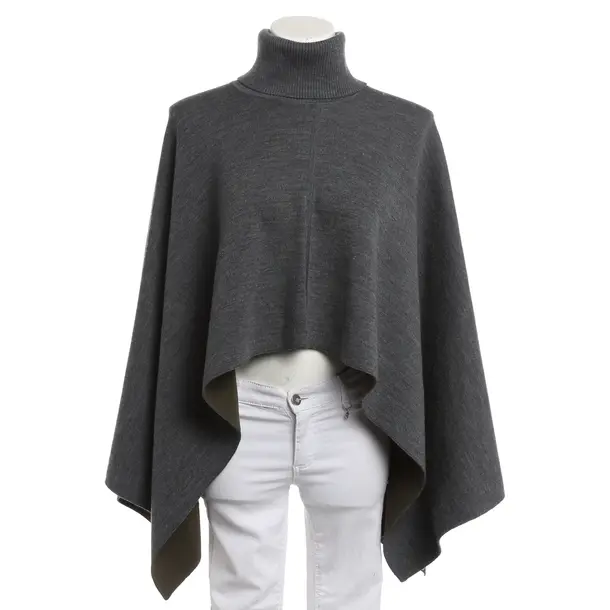 Poncho, in Gray, Wool, Hugo Boss Black Label
