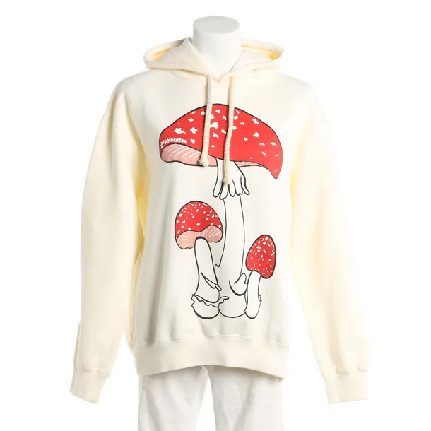 Hoodie, in Cream, Baumwolle, JW Anderson