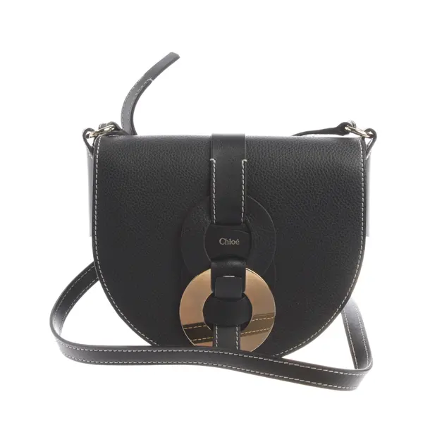 Shoulder Bag, in Black, Leather, Chloé