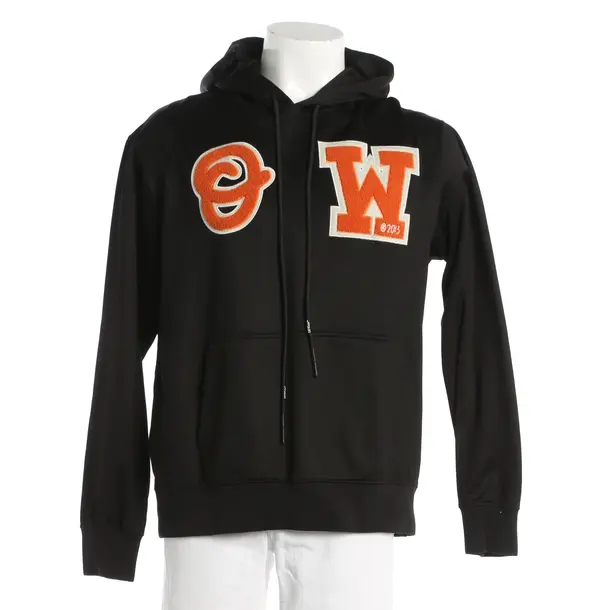 Hoodie, in Black, Polyamide, Off-White