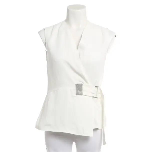 Top, in Weiß, Viskose, Fabiana Filippi