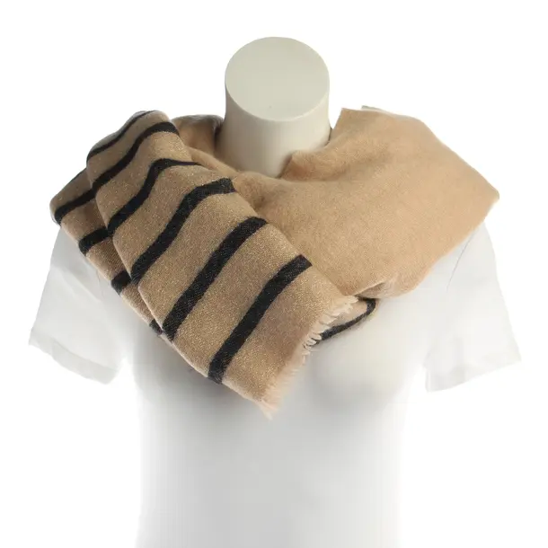 Schal, in Hellbraun, Wolle, Brunello Cucinelli