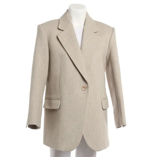 Blazer, in Beige, Wolle, Sandro