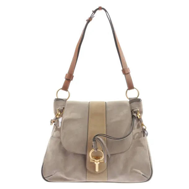 Shoulder Bag, in Gray, Leather, Chloé