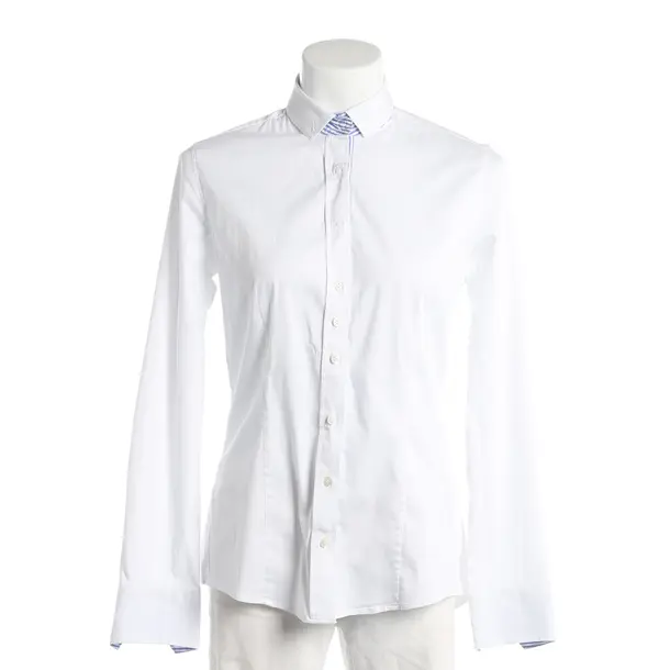 Blouse, in White, Cotton, Soluzione