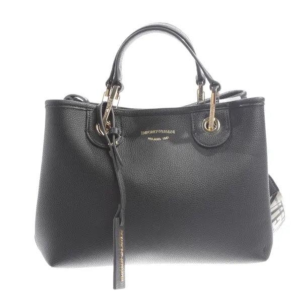 Handbag, in Black, Leather, Emporio Armani