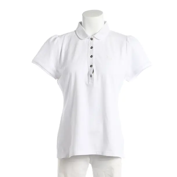 Poloshirt, in Weiß, Baumwolle, Burberry