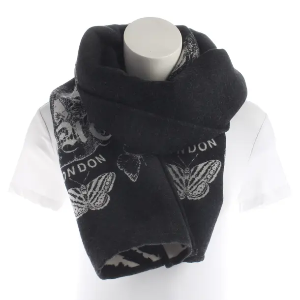 Scarf, in Black, Wool, Alexander McQueen