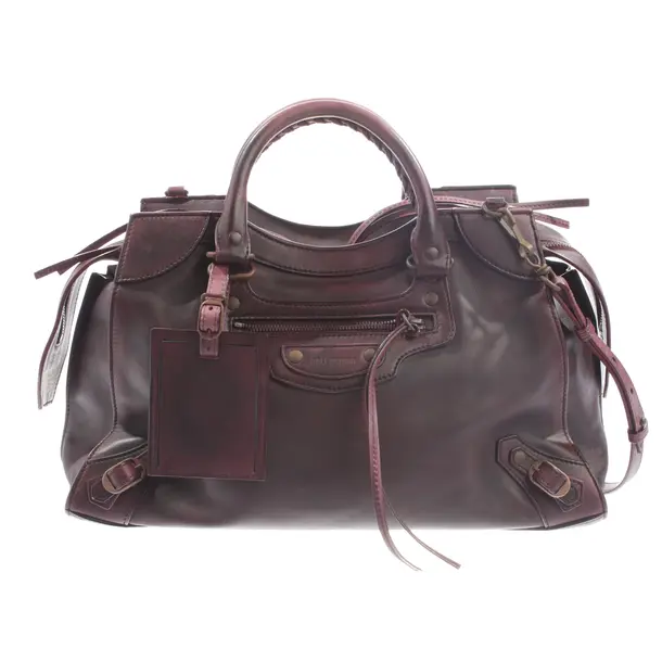 Handbag, in Bordeaux, Leather, Balenciaga