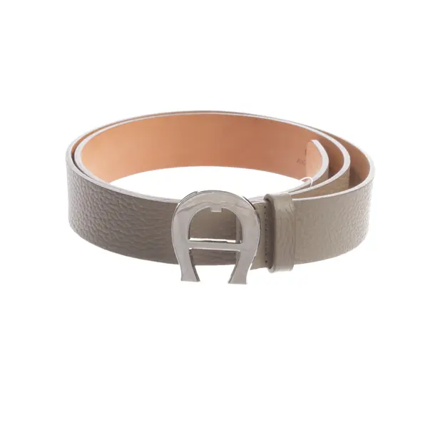 Belt, in Gray, Leather, Aigner