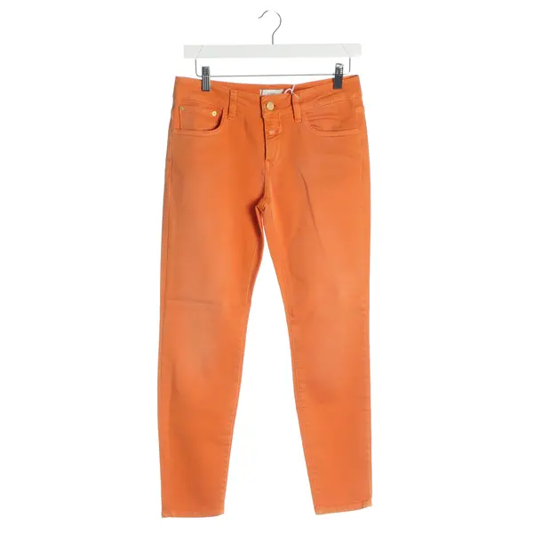 Jeans straight fit, in Arancione, Cotone, Chiuso