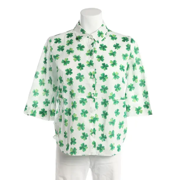 Blouse, in White, Cotton, Robert Friedman