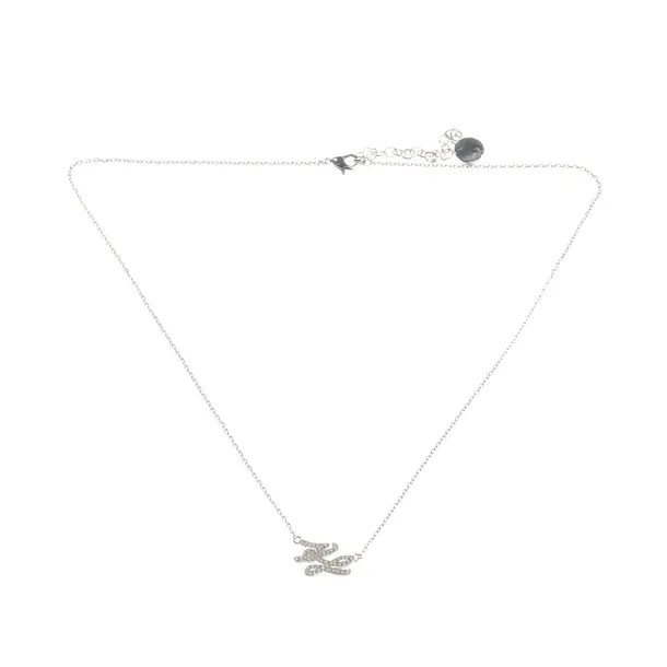 Halskette, in Silber, Metall (metallisch, metallisiert), Karl Lagerfeld