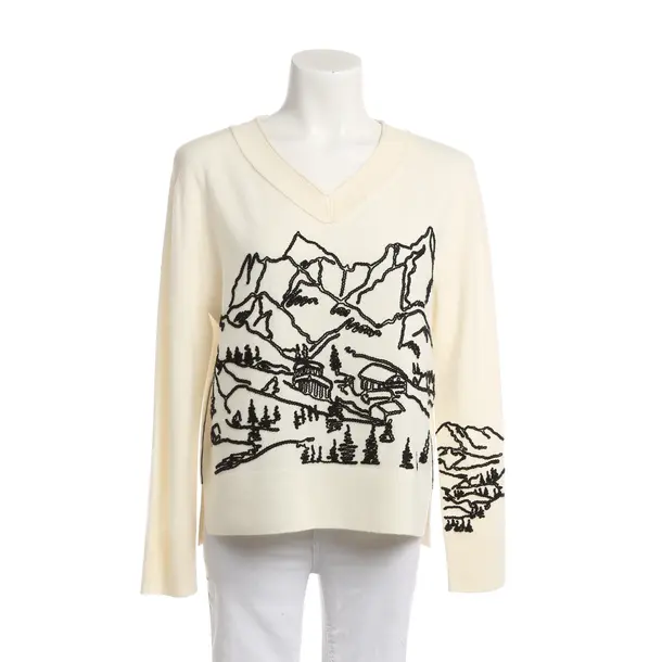 Jumper, in Cream, Wool, Marc Cain Sports