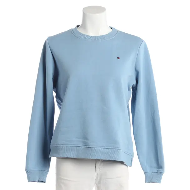 Sweatshirt, in Hellblau, Baumwolle, Tommy Hilfiger