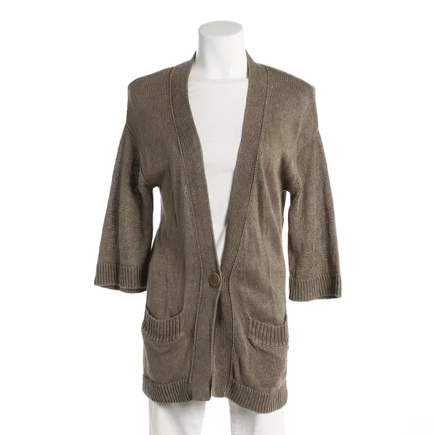 Strickjacke, in Braun, Leinen, Marc O'Polo