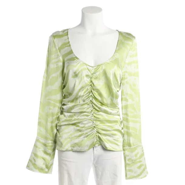 Bluse, in Hellgrün, Viskose, Ganni