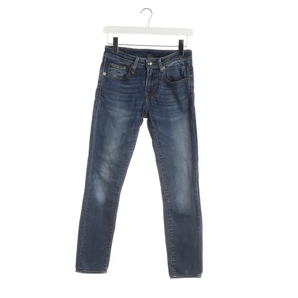 Slim Fit Jeans, in Navy, Cotton, R13