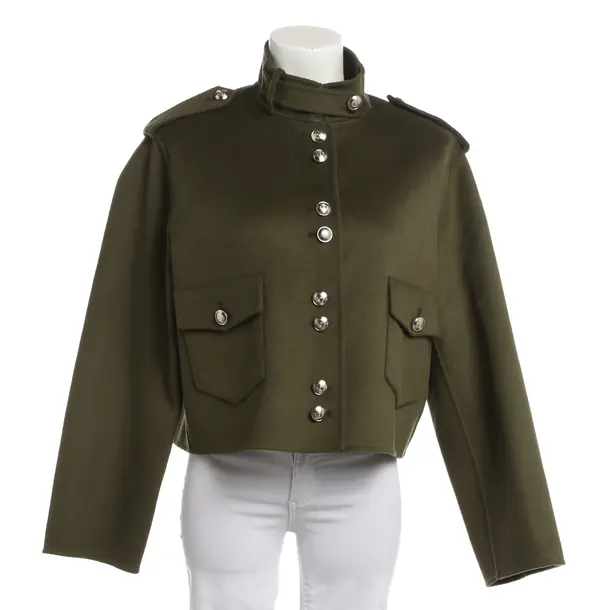 Übergangsjacke, in Dunkelgrün, Leinen, Maje