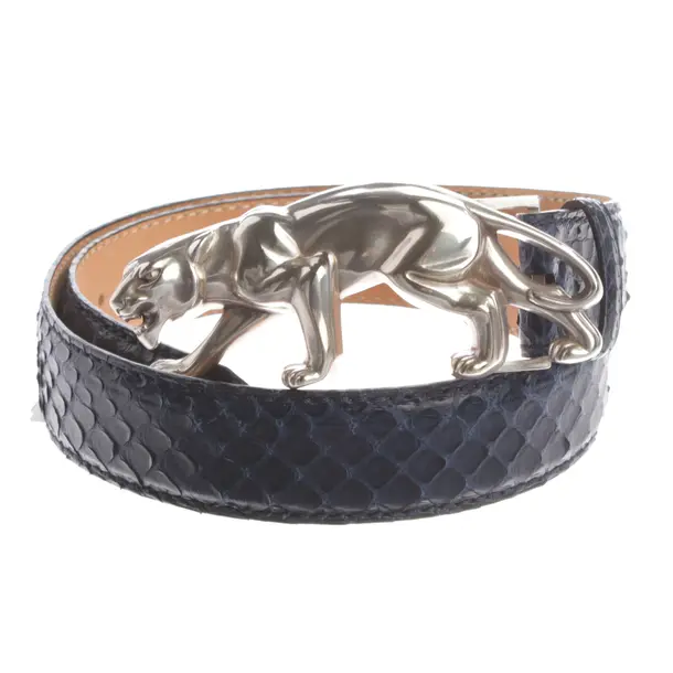 Belt, in Blue, Leather, Reptile´s House